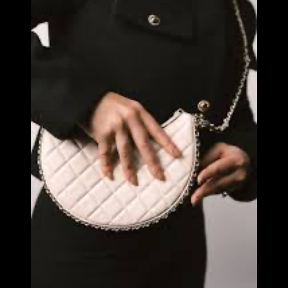 CHANEL Lambskin Quilted Small Hobo Bag Light Beige